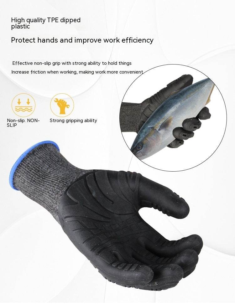 Buycenter TPE Rubber Gloves - Soft, Breathable & Non-Slip for Work - Buy Center US
