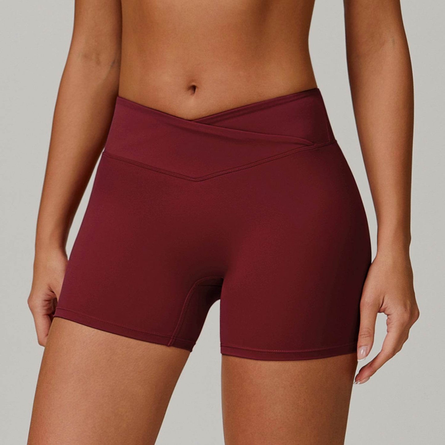 High Waist Yoga Shorts - Moisture Absorbing Sports Shorts for Women - Buy Center US