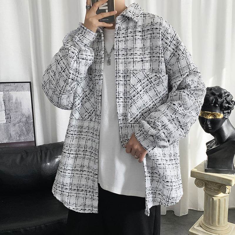 Buycenter Retro Hong Kong Style Coat - Men's Loose Cardigan for Spring - Buy Center US