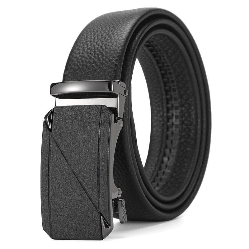 Buycenter Genuine Leather Automatic Belt for Boys - Stylish & Durable Design - Buy Center US