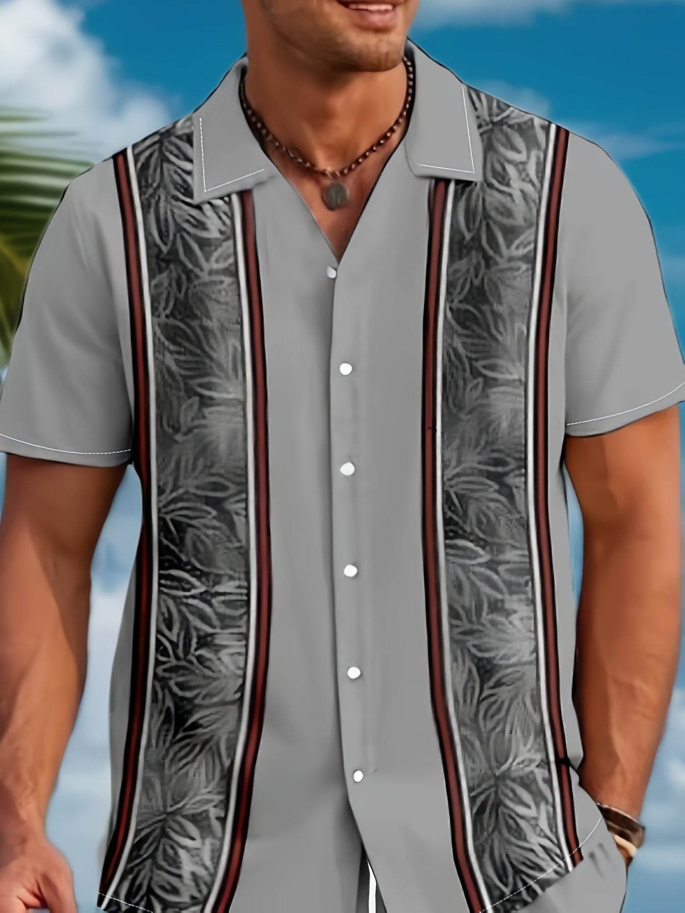 Stylish Men's Casual Suit Set - Top & Pants - Perfect for Spring/Fall - Buy Center US