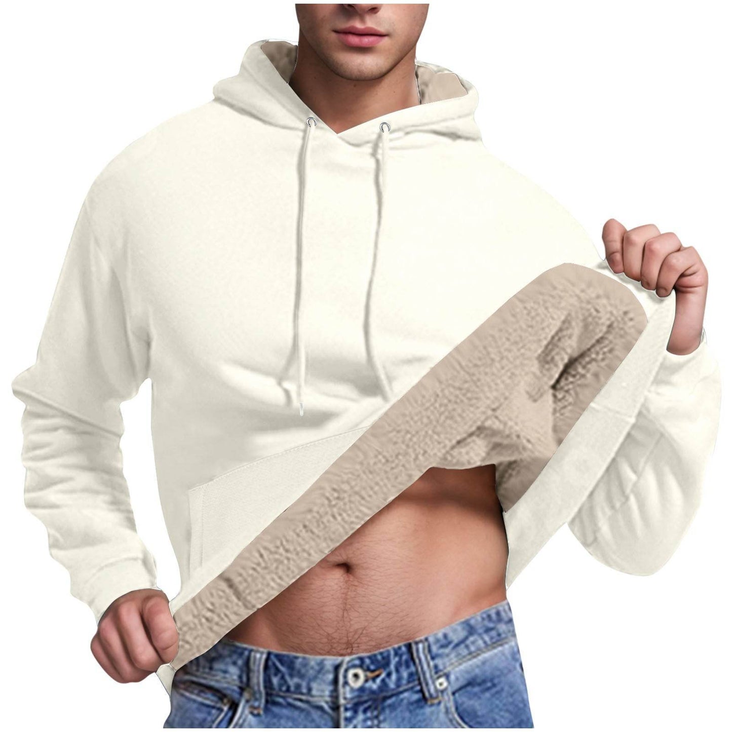 Buycenter Casual Cashmere Hoodie Cardigan - Slim Fit, Long Sleeve, 10 Colors - Buy Center US