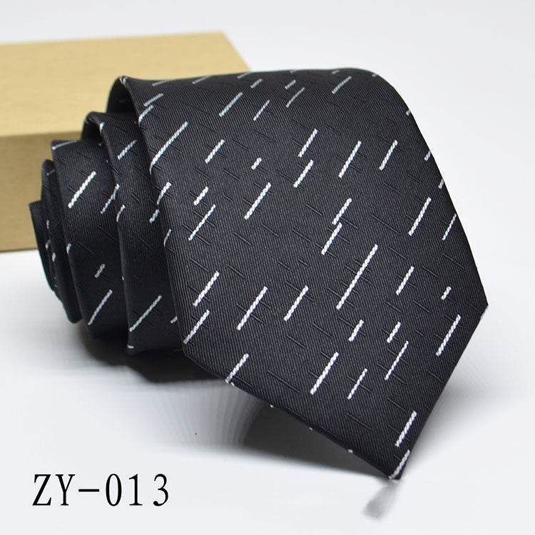 Buycenter Men's 1200D Striped Tie - Elegant Jacquard Style, Various Colors - Buy Center US