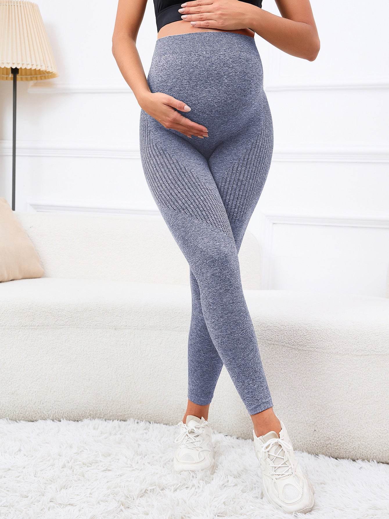 High Waist Pregnancy Yoga Pants - 3D Belly Support in Soft Fabrics - Buy Center US