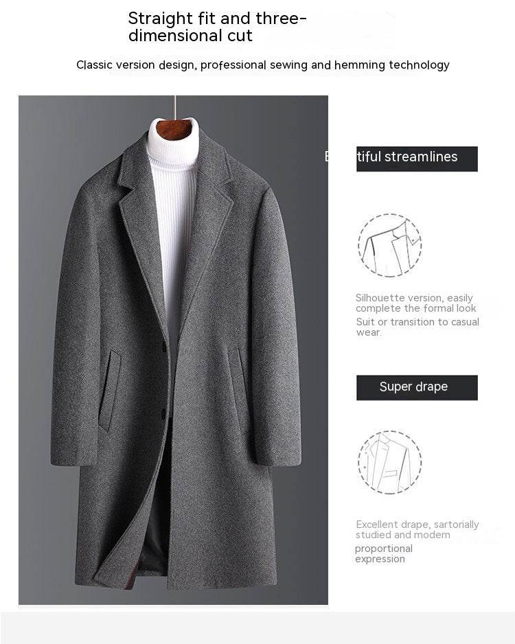 Buycenter Korean Style Wool Coat - Thickened Velvet for Winter Warmth - Buy Center US