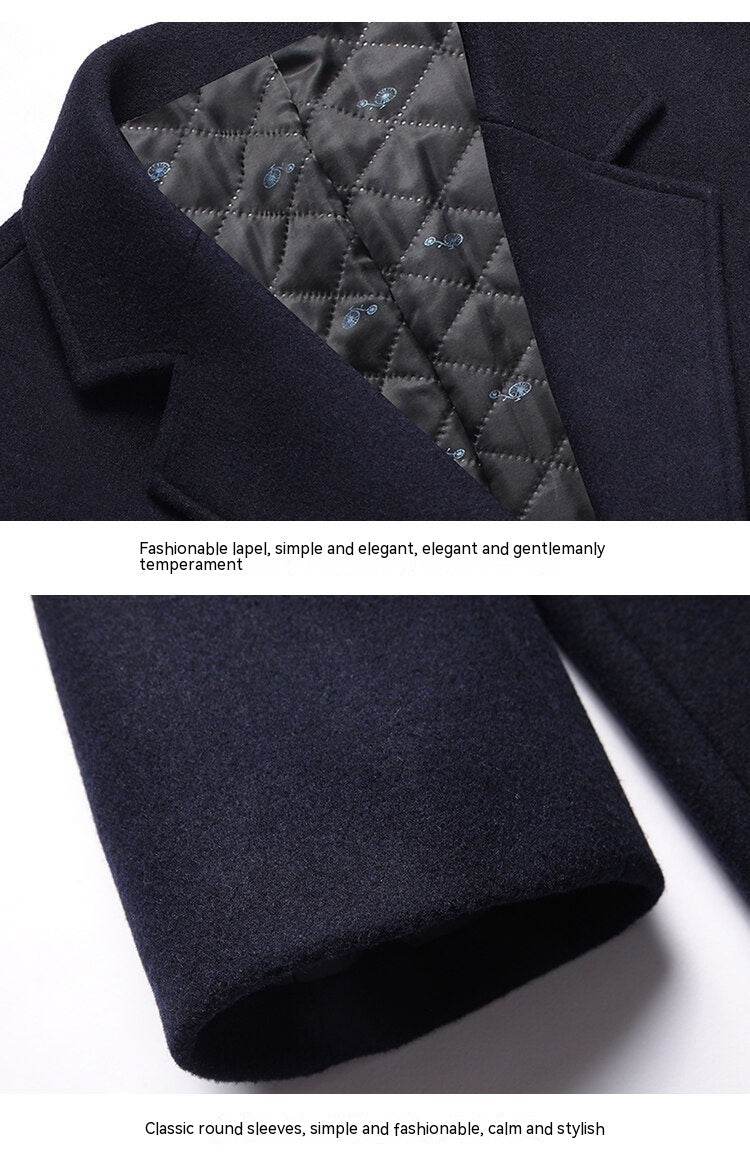 Buycenter Korean Style Wool Coat - Thickened Velvet for Winter Warmth - Buy Center US