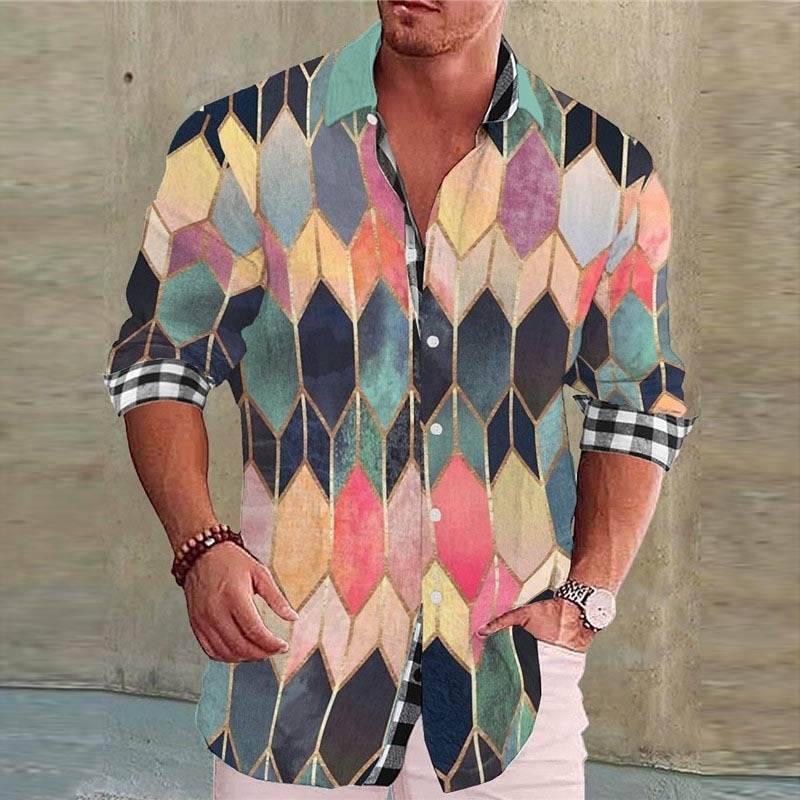 Summer Floral Printed Shirt for Men - Casual Cardigan Style, Sizes S-3XL - Buy Center US