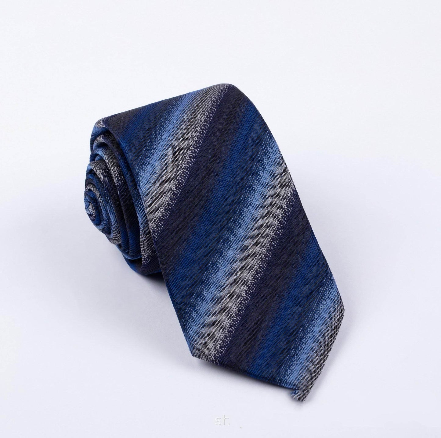 Buycenter Polyester Jacquard Tie - Stylish Stripes for Unisex Fashion - Buy Center US