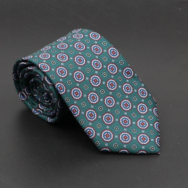 Buycenter Super Soft Silk Ties - 75mm Bohemian Necktie for Men - Buy Center US