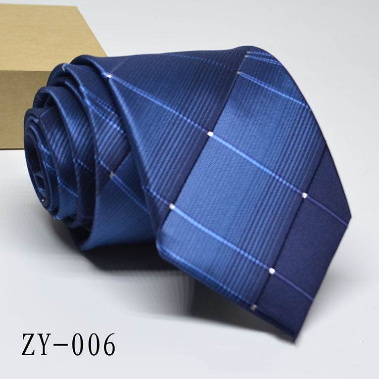 Buycenter Men's 1200D Striped Tie - Elegant Jacquard Style, Various Colors - Buy Center US