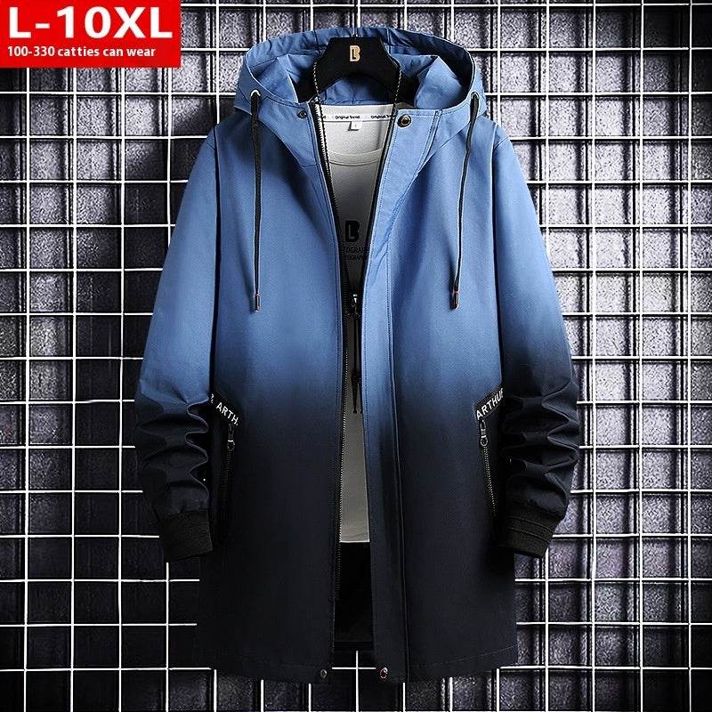 Trendy Men's Hooded Trench Coat - All-Matching Spring & Autumn Style - Buy Center US
