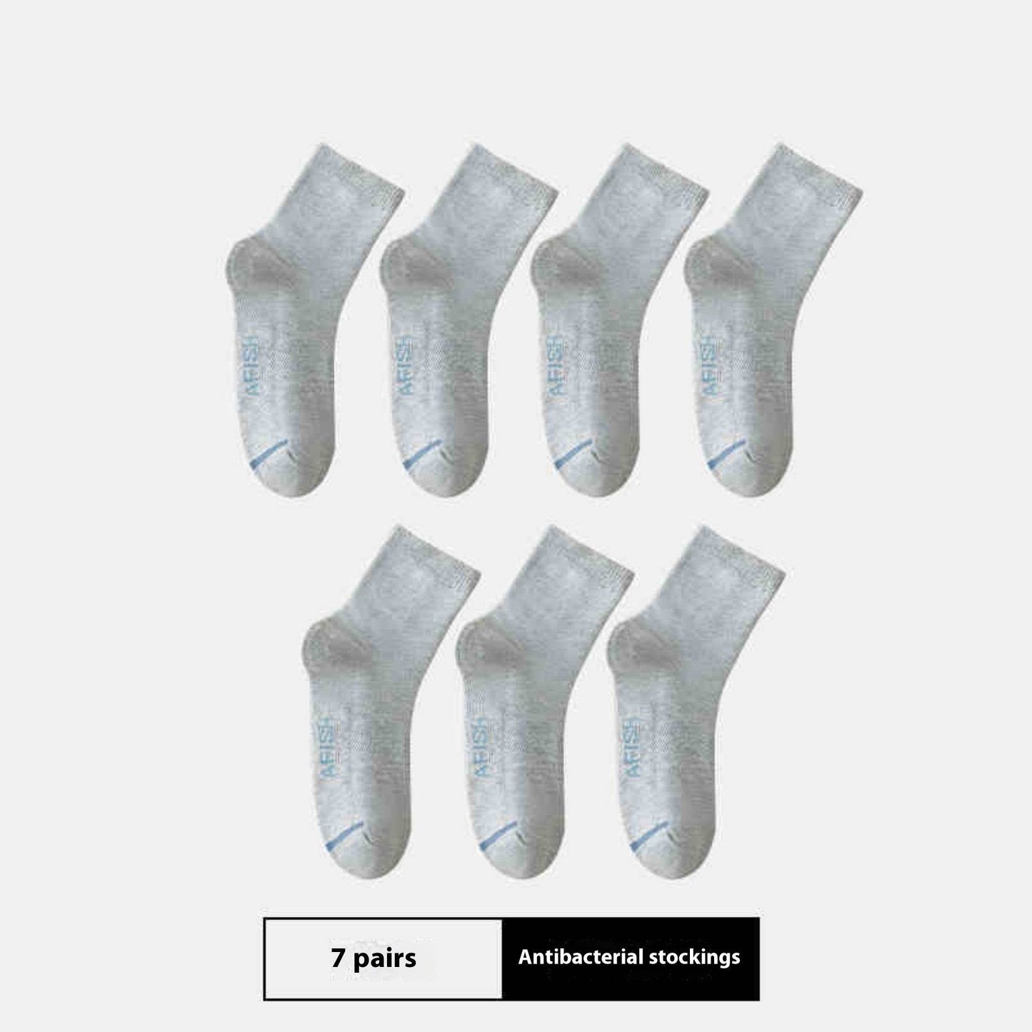 Buycenter Men's Thin Sport Socks - 7 Pairs, Breathable and Antibacterial - Buy Center US