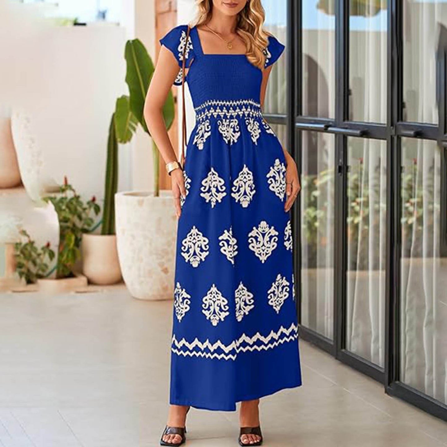 Vintage Bohemian Jumpsuit Suspender Pants - Wide Leg, Sleeveless Design - Buy Center US
