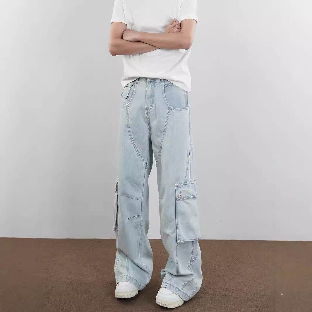 American Retro Gender-Free Casual Pants - Loose Cotton Trousers for All - Buy Center US
