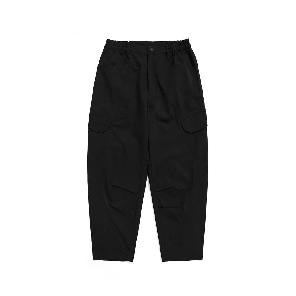 Buycenter Men's Leisure Cargo Trousers - Chemical Fiber Blend, Straight Fit - Buy Center US