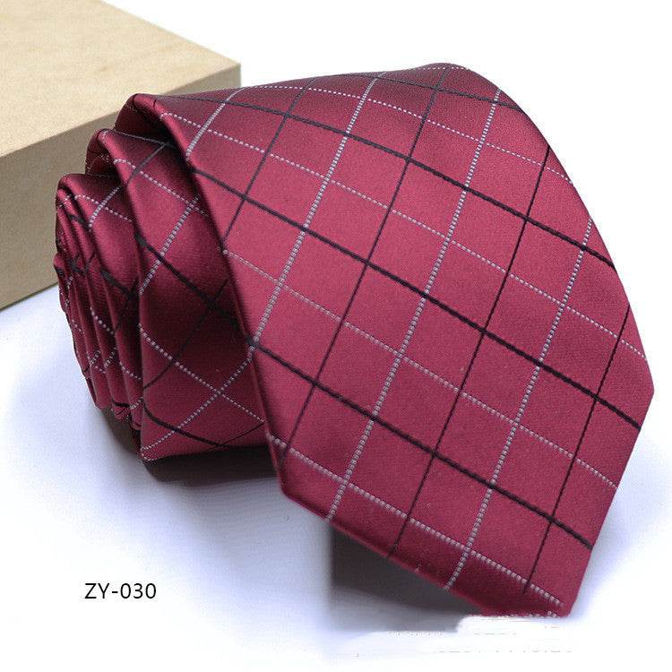 Buycenter Men's 1200D Striped Tie - Elegant Jacquard Style, Various Colors - Buy Center US