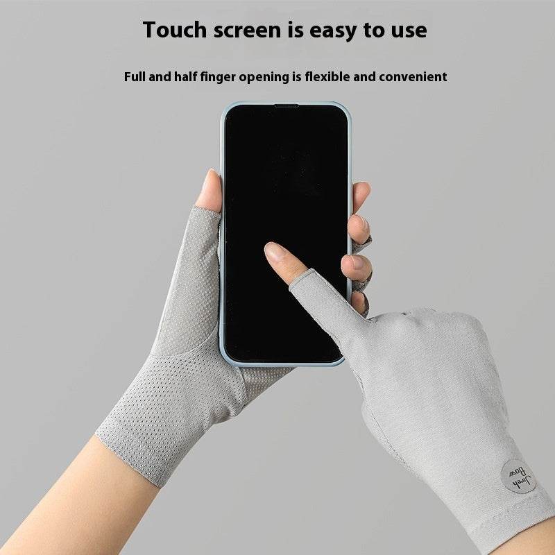 Open Finger Half Finger Gloves - UV-Proof Touch Screen Cycling Gear - Buy Center US