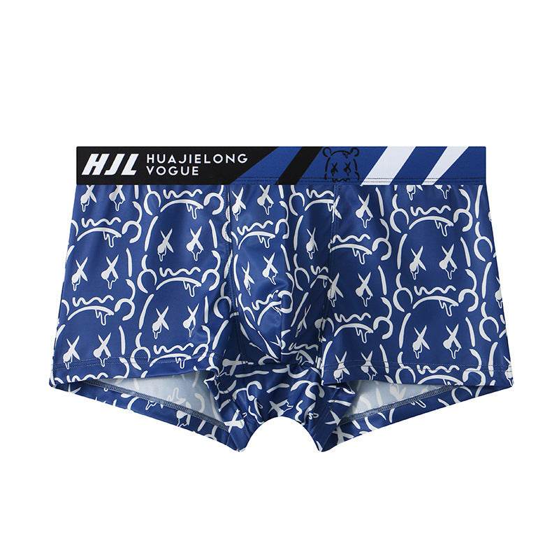 Buycenter Men's Slim Fit Geometric Boxers - Multi-color Breathable Design - Buy Center US