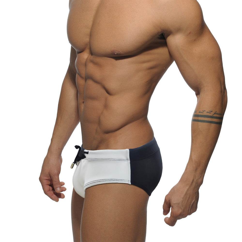 Buycenter Men's Swim Briefs - Color Matching, Close-Fitting Stylish Shorts - Buy Center US