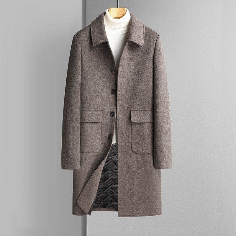Buycenter Korean Style Wool Coat - Thickened Velvet for Winter Warmth - Buy Center US