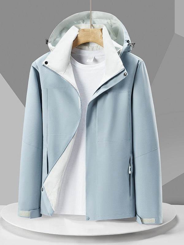 Buycenter Men's Color Blocked Sports Jacket - Waterproof & Breathable Design - Buy Center US
