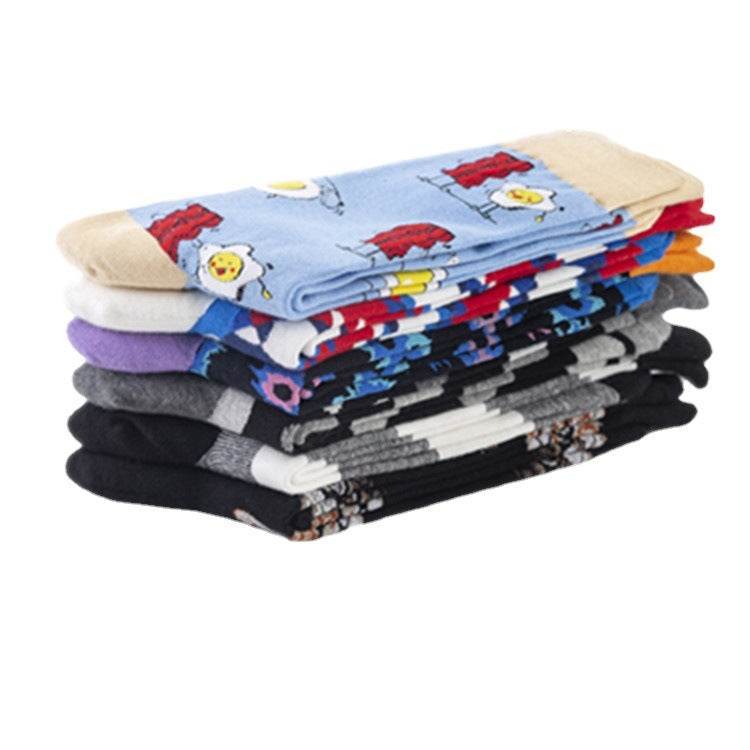 Buycenter Trendy Colorful Socks - Hand-Stitched Cotton, European Size 40-46 - Buy Center US