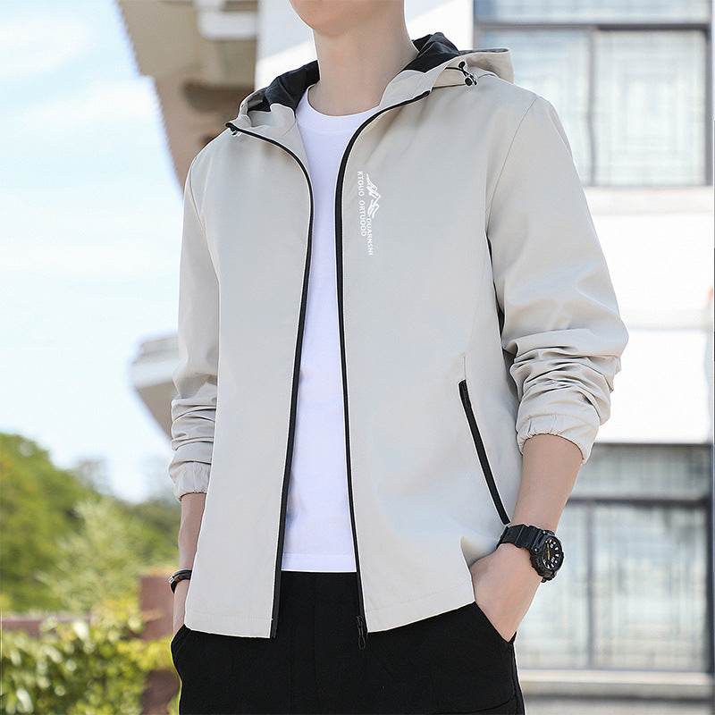 Buycenter Men's Zipper Hooded Jacket - Breathable Quick-Drying Summer Style - Buy Center US