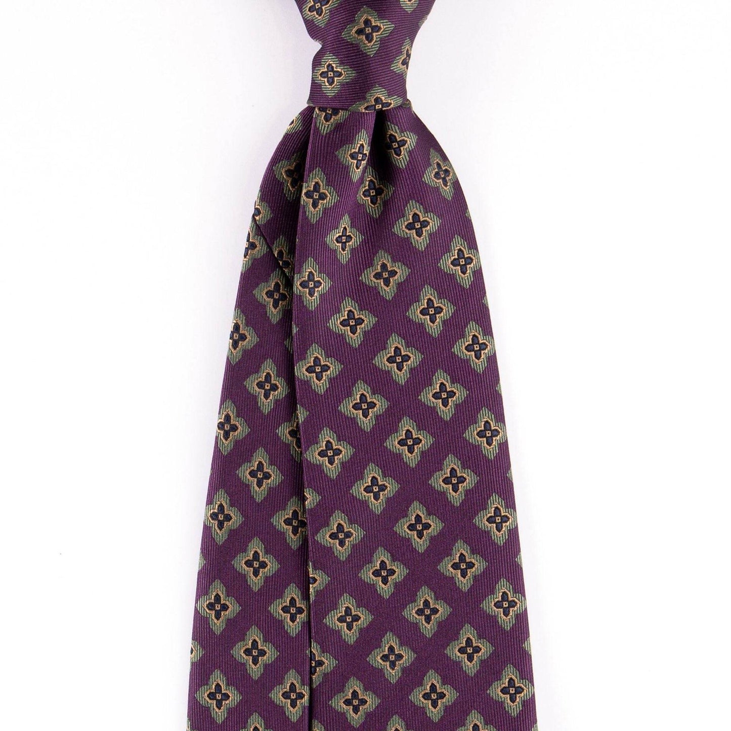 Buycenter Vintage Style Men's Tie - Jacquard Silk, 9cm Wide Design - Buy Center US