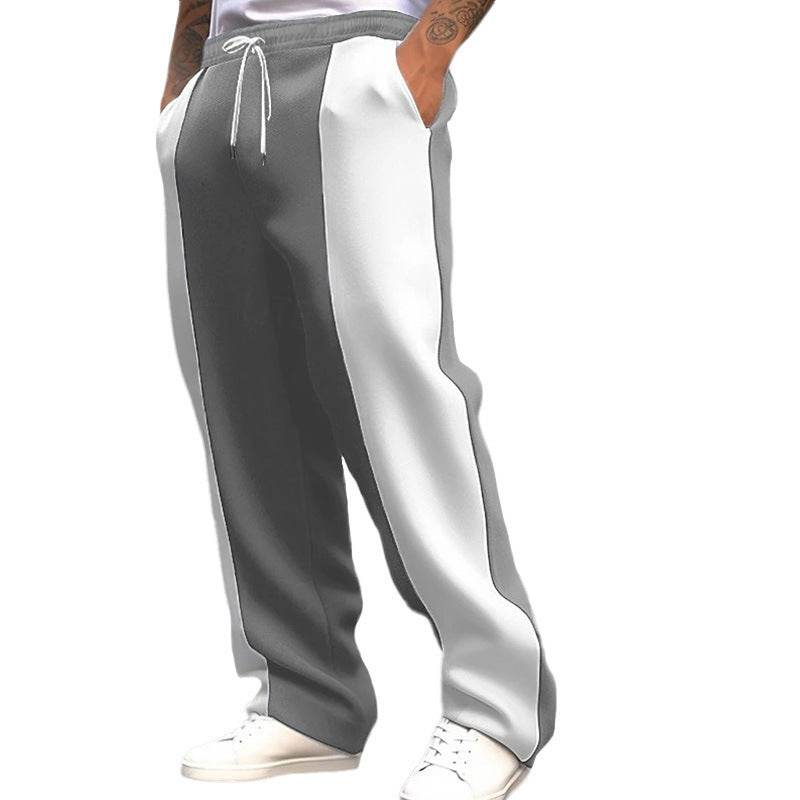 Men's Casual Sports Trousers - Loose Fit, Mid Waist, Comfortable Style - Buy Center US