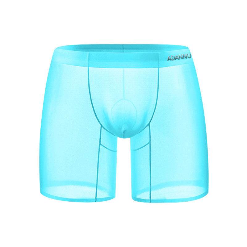 Buycenter Ultra-Thin Ice Silk Men's Boxer Shorts - Summer Sports Style - Buy Center US