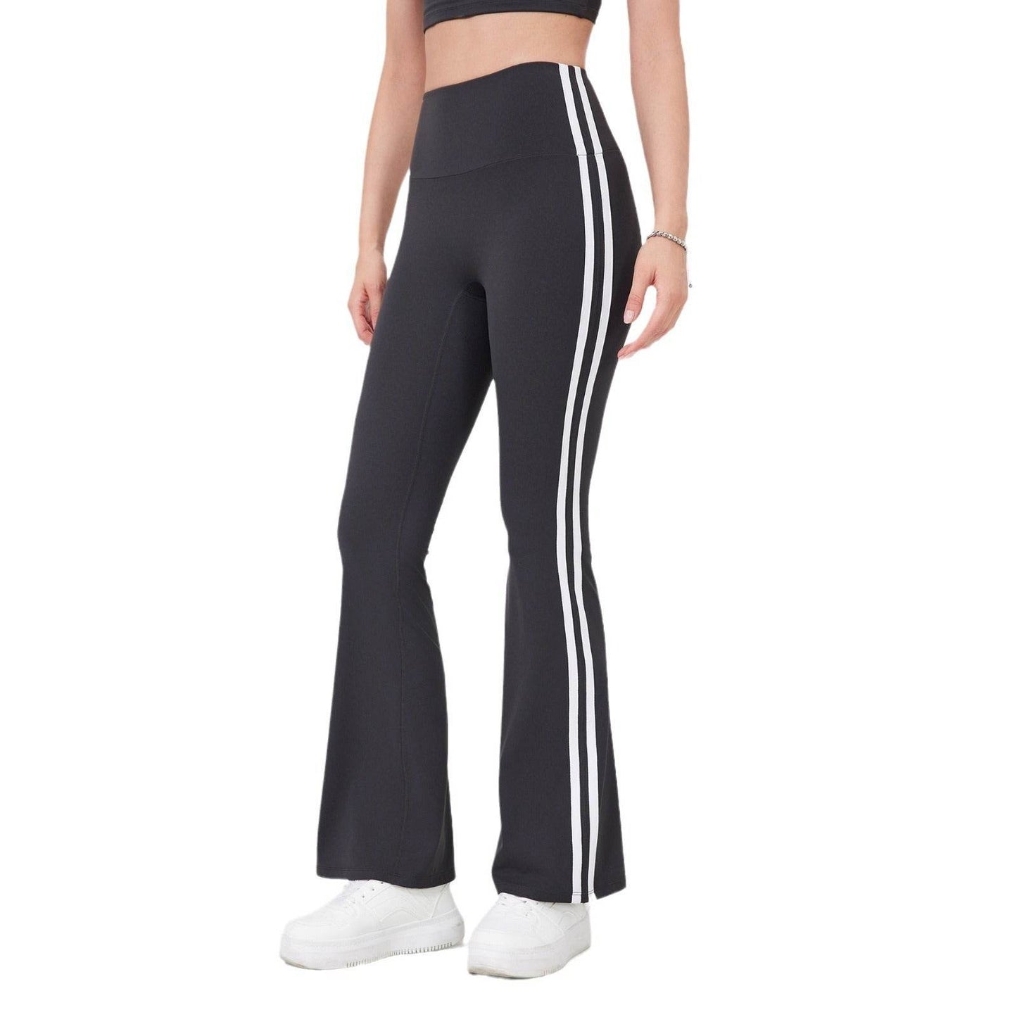 High Waist Yoga Pants - Breathable Running Sports Trousers in Soft Colors - Buy Center US