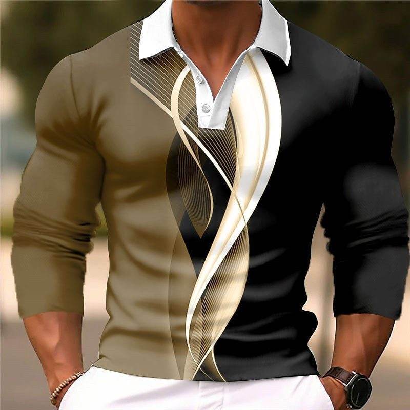 Buycenter 3D Printed Men's Casual Sports Top - Long Sleeve, Spring & Autumn - Buy Center US
