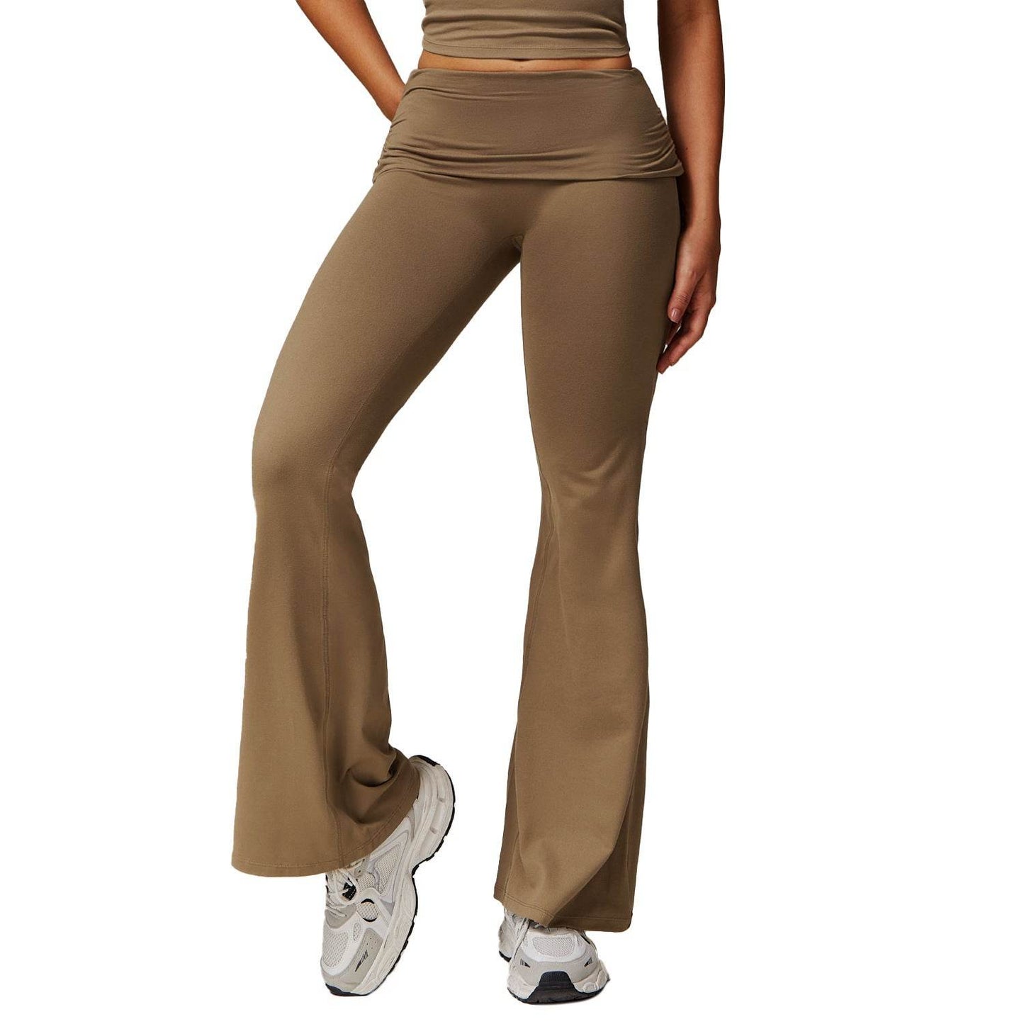 Women's High Waist Bell-Bottom Yoga Pants - Versatile Sports & Fitness Wear - Buy Center US