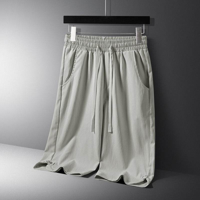 Buycenter Men’s Casual Cotton-Linen Shorts Set - Short Sleeve, Multiple Sizes - Buy Center US