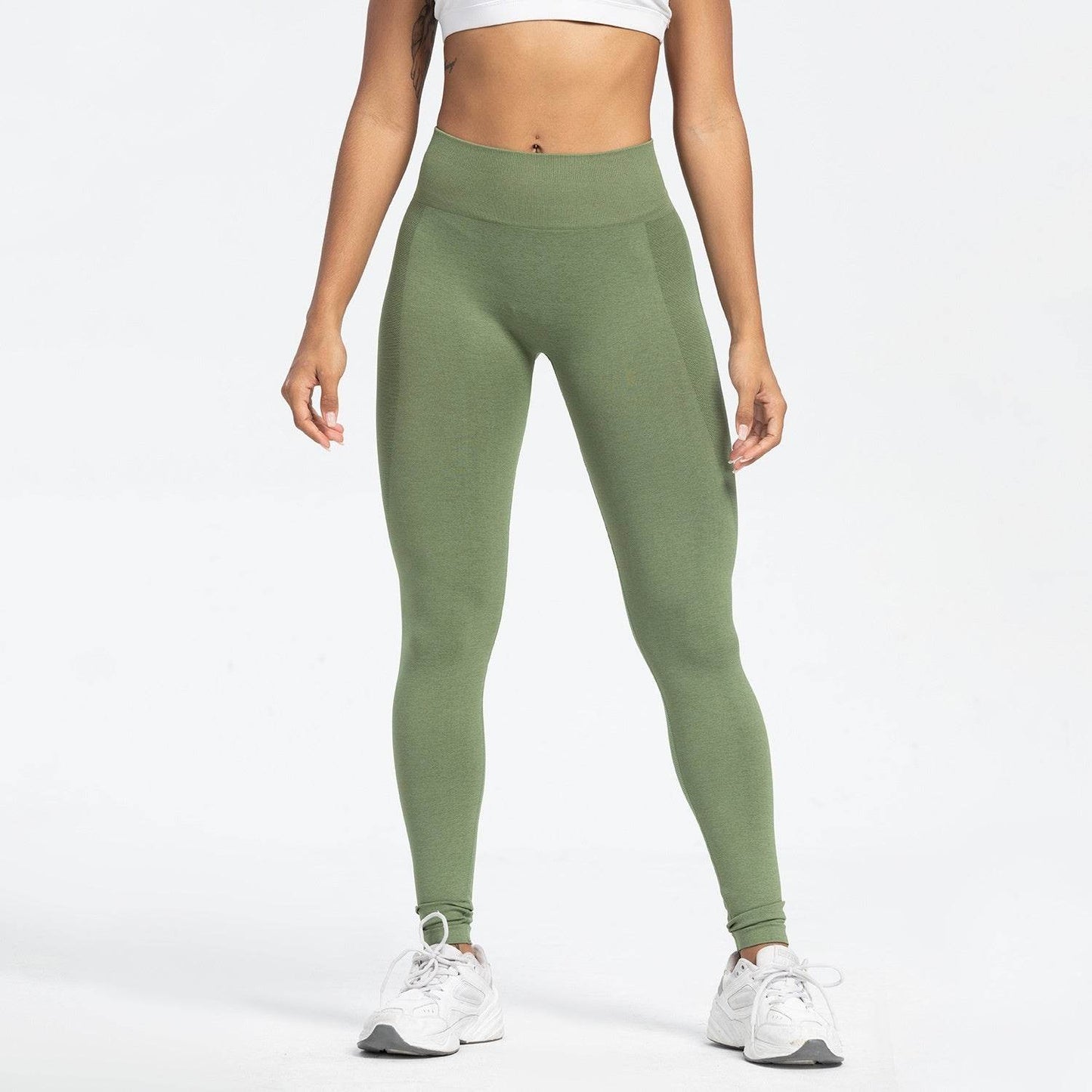 Women's High Waist Yoga Pants - Seamless Fitness Pants in Various Colors - Buy Center US
