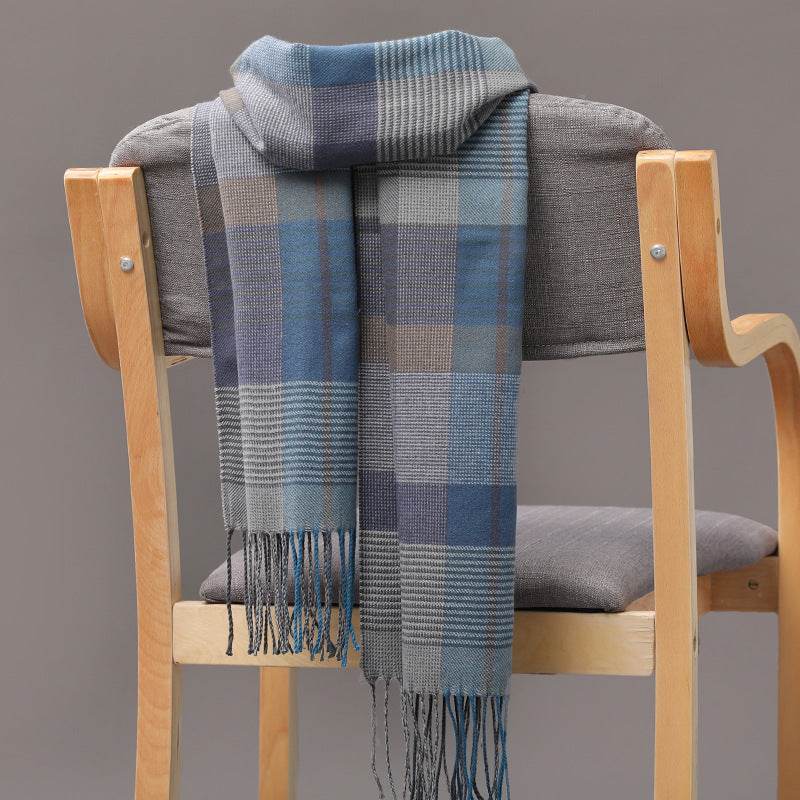 Buycenter British Plaid Cashmere Tassel Scarf for Couples & Kids - Buy Center US