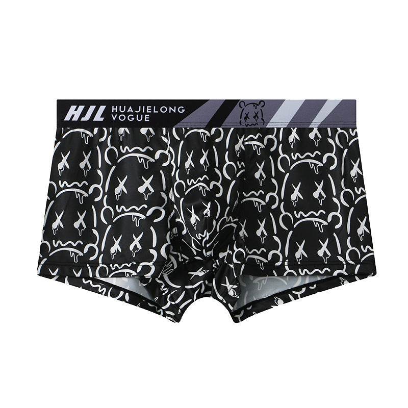 Buycenter Men's Slim Fit Geometric Boxers - Multi-color Breathable Design - Buy Center US