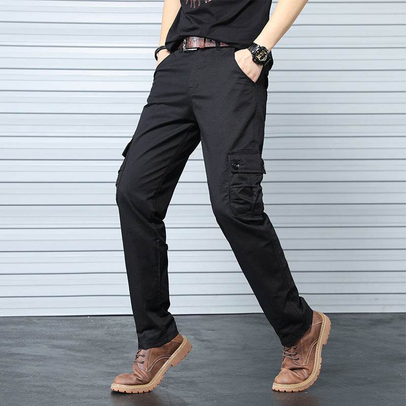 Buycenter Tough Guy Overalls - Men's Cotton Casual Pants in Khaki & Gray - Buy Center US