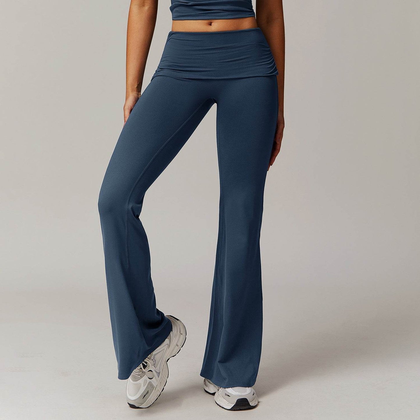 Women's High Waist Bell-Bottom Yoga Pants - Versatile Sports & Fitness Wear - Buy Center US