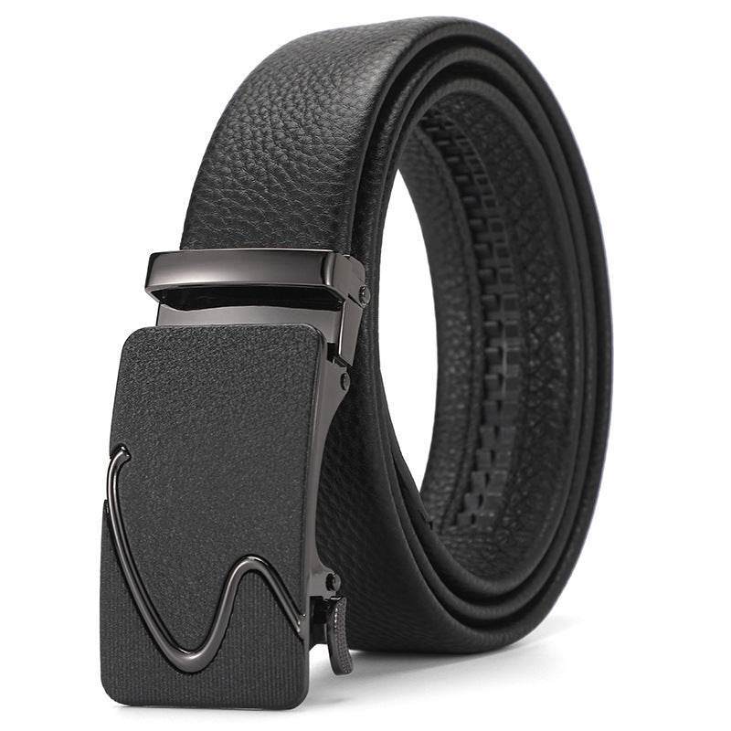 Buycenter Genuine Leather Automatic Belt for Boys - Stylish & Durable Design - Buy Center US