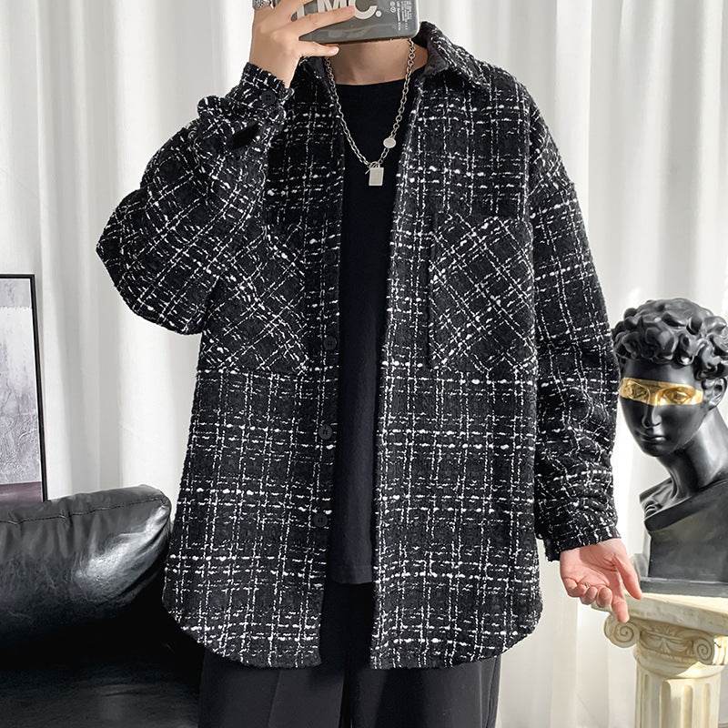 Buycenter Retro Hong Kong Style Coat - Men's Loose Cardigan for Spring - Buy Center US