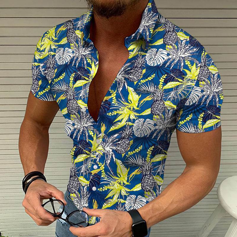 Men's Casual Summer 3D Printed Shirt - Cool Slim Fit Beach Top - Buy Center US