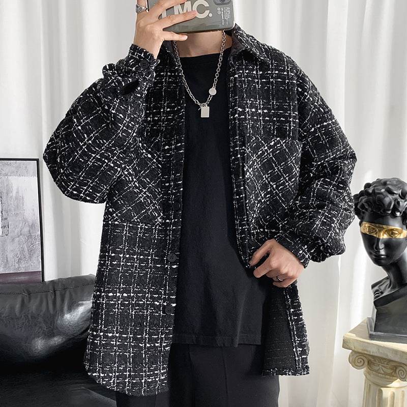 Buycenter Retro Hong Kong Style Coat - Men's Loose Cardigan for Spring - Buy Center US
