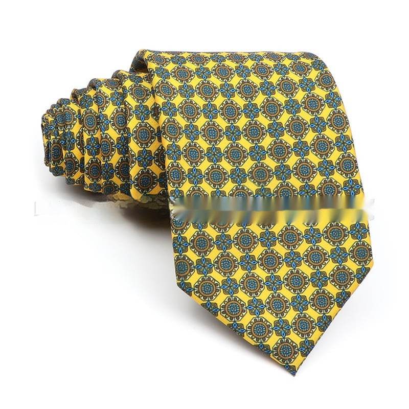 Buycenter Men's Printed Polyester Tie - Stylish Workplace Bow Tie - Buy Center US