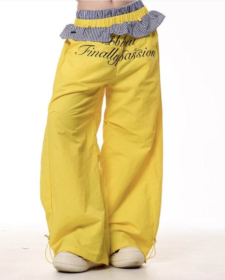Women's Wide Leg Plaid Pants - Loose Fit, Quick-Drying & Stylish - Buy Center US