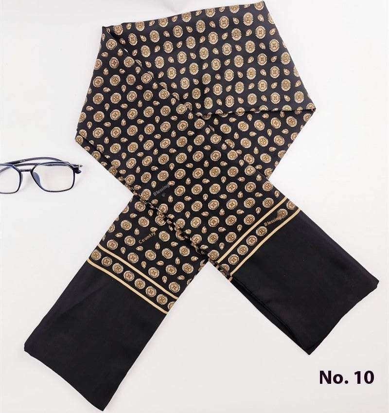 Buycenter Men's Silk Cashmere Scarf - High-End Warmth for All Seasons - Buy Center US