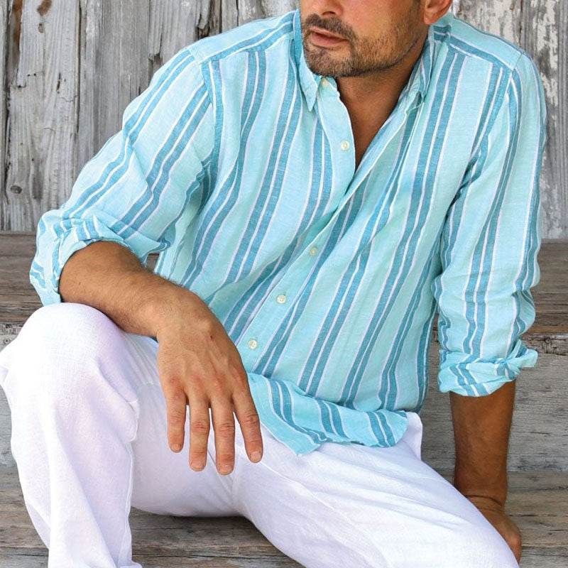 Summer Floral Printed Shirt for Men - Casual Cardigan Style, Sizes S-3XL - Buy Center US