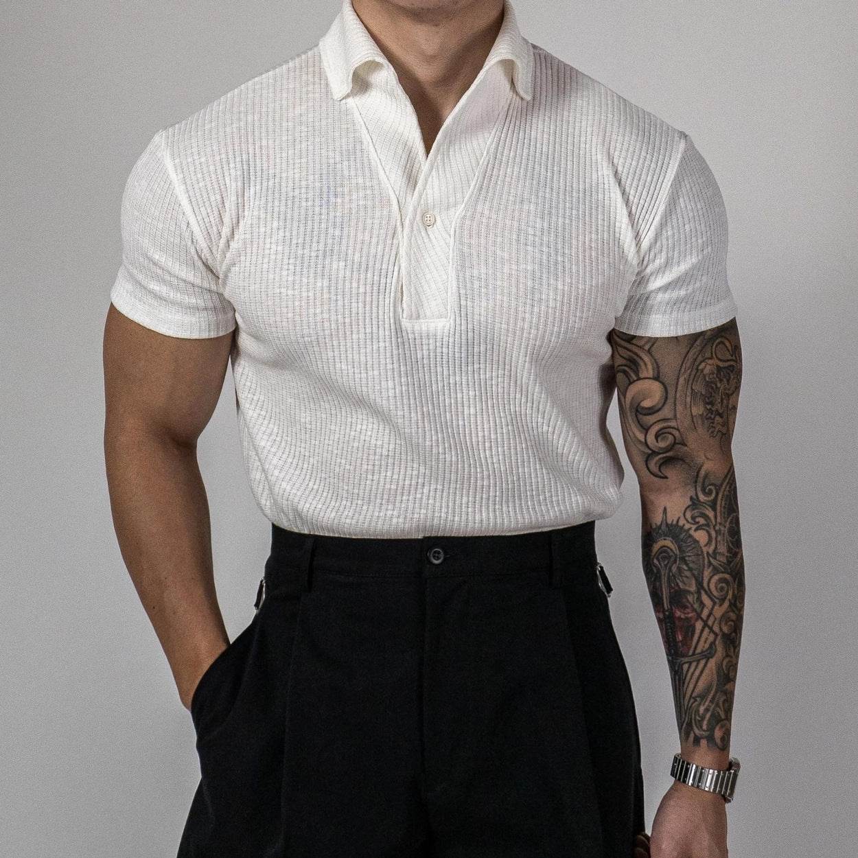 Thread Sports Short-Sleeved Polo Shirt - Comfortable Polyester, Perfect for Summer - Buy Center US