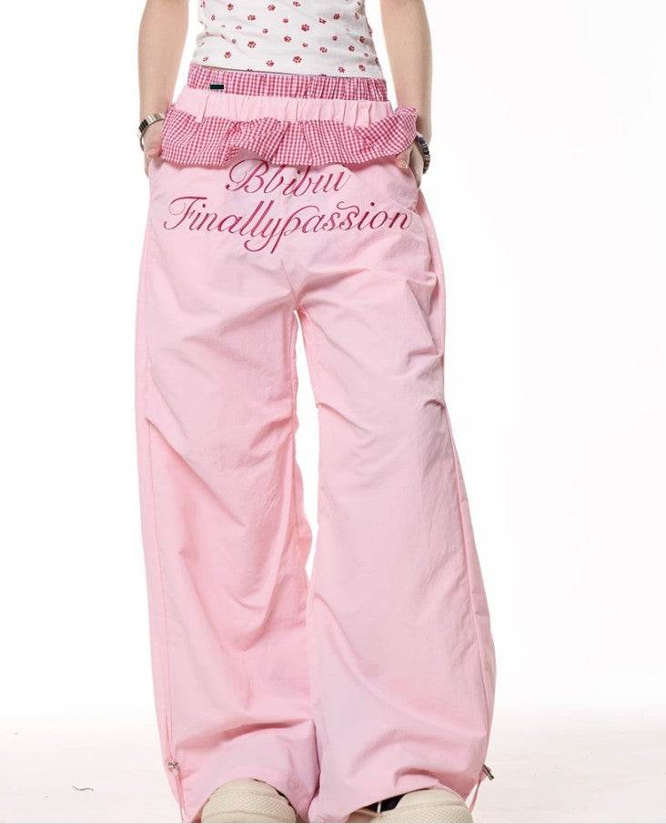 Women's Wide Leg Plaid Pants - Loose Fit, Quick-Drying & Stylish - Buy Center US