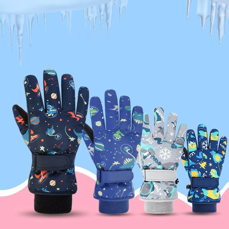 Buycenter Children's Skiing Gloves - Thickened Fleece for Maximum Warmth - Buy Center US